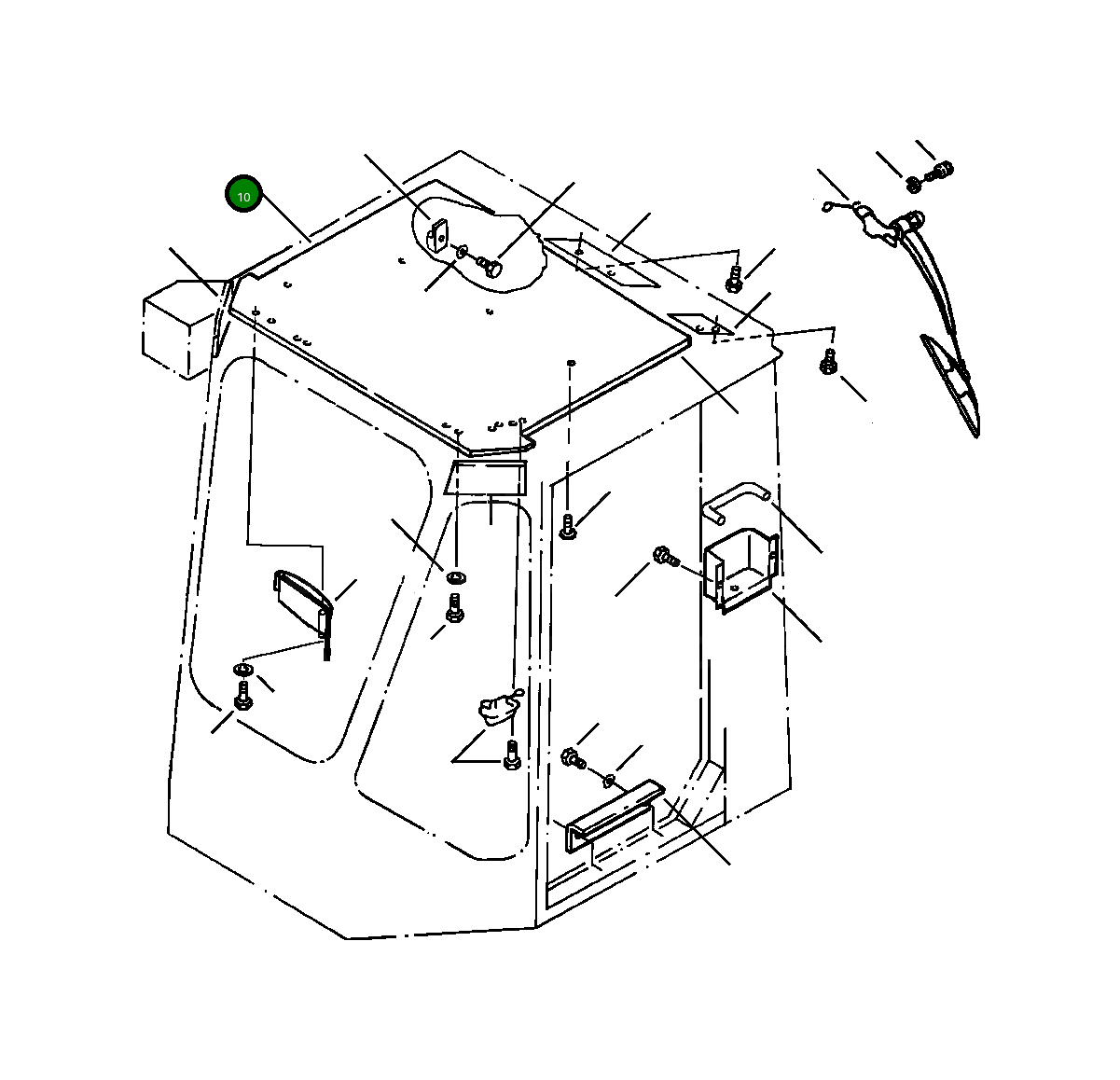 Крышка 421-925-A181  Komatsu