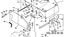 Правая торсионная штанга 21K-54-26250 Komatsu