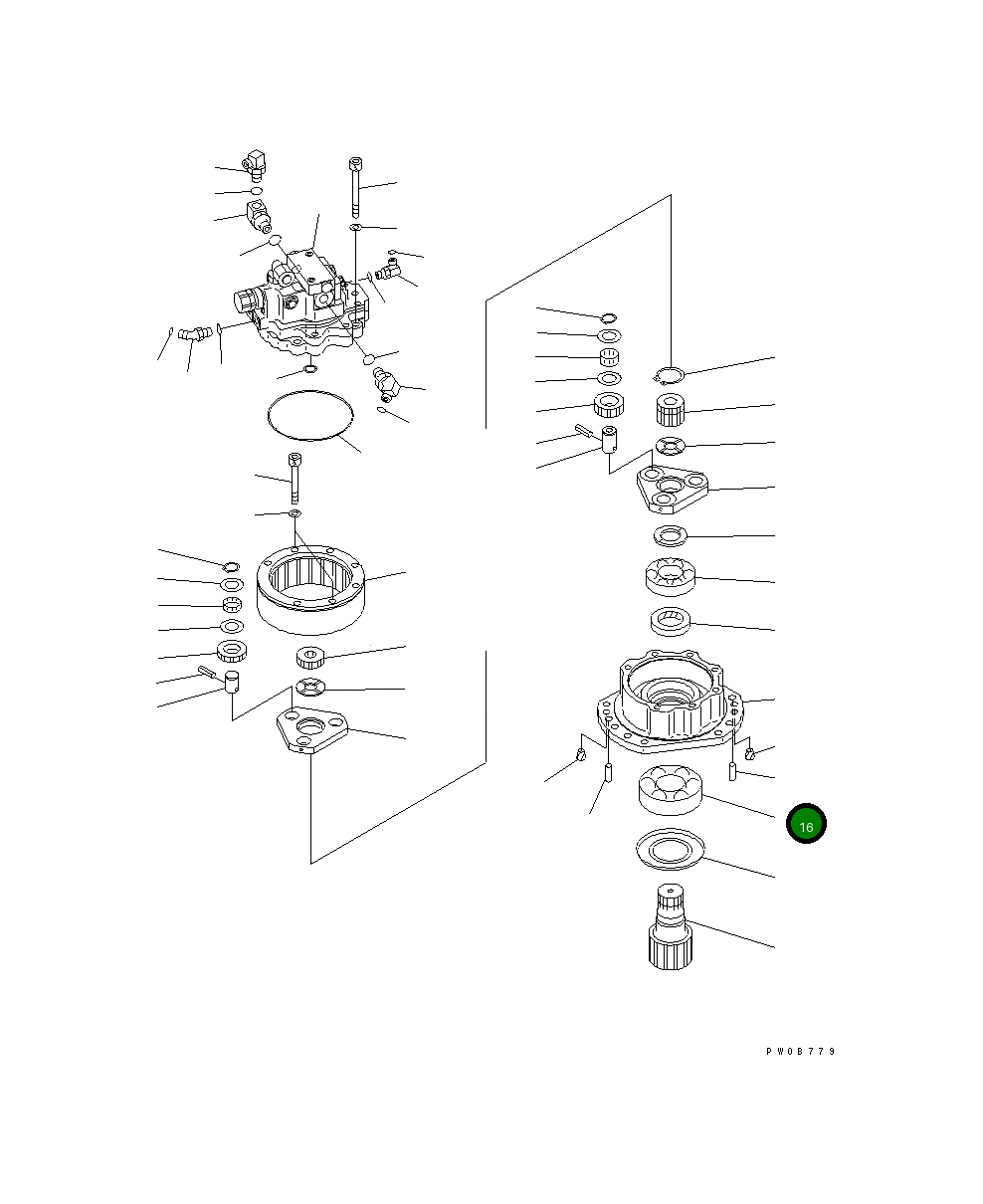 Подшипник 20U-26-31150 Komatsu