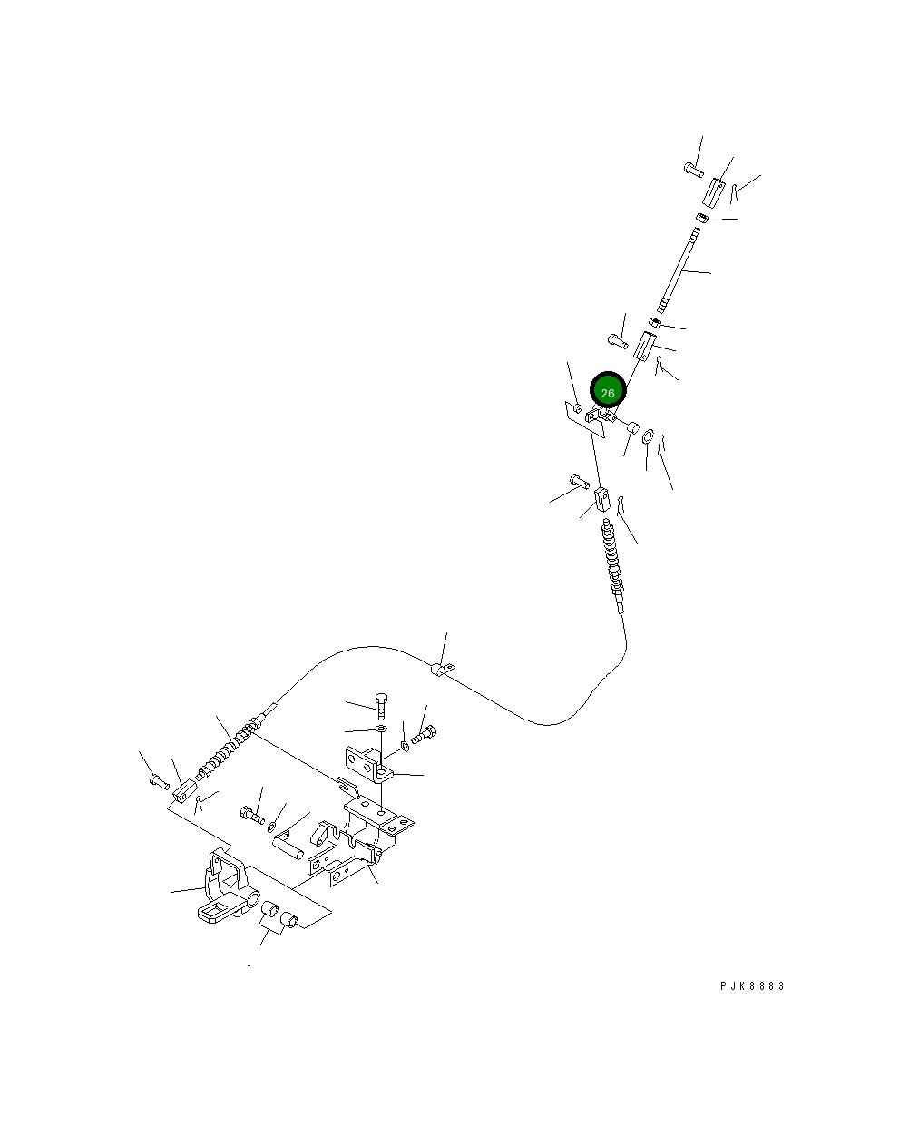 Рычаг 22M-43-11610  Komatsu