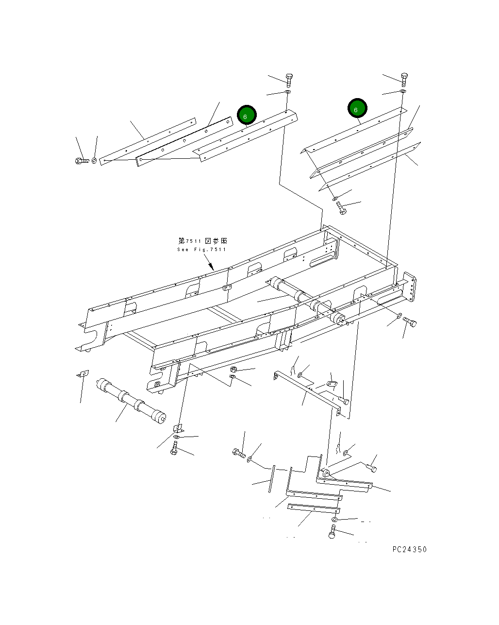 Крышка 8261-75-1130  Komatsu
