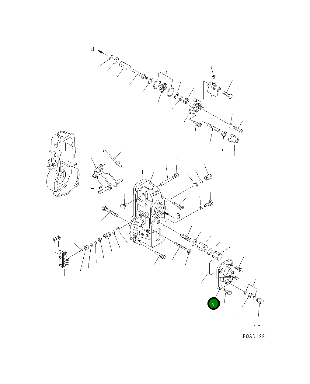 Крышка DK154063-6820 Komatsu
