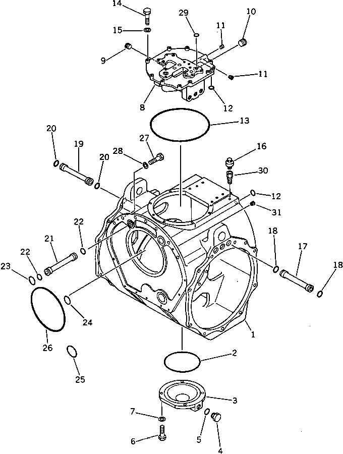 Крышка 195-22-12120 Komatsu