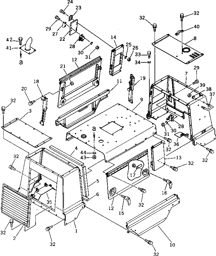 Крышка M711145060280 Komatsu