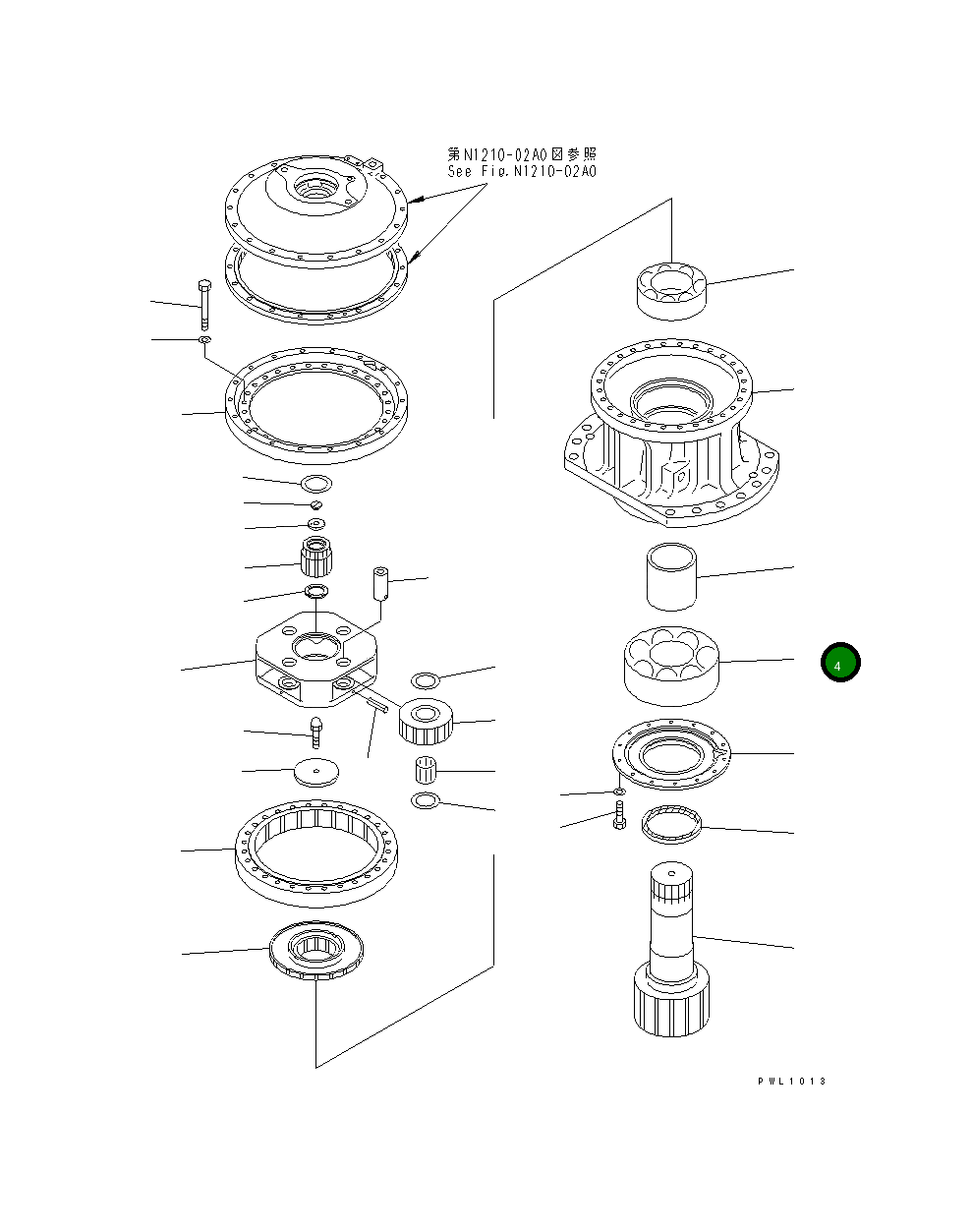 Подшипник 209-26-71341 Komatsu