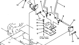 Кронштейн 202-966-2220 Komatsu