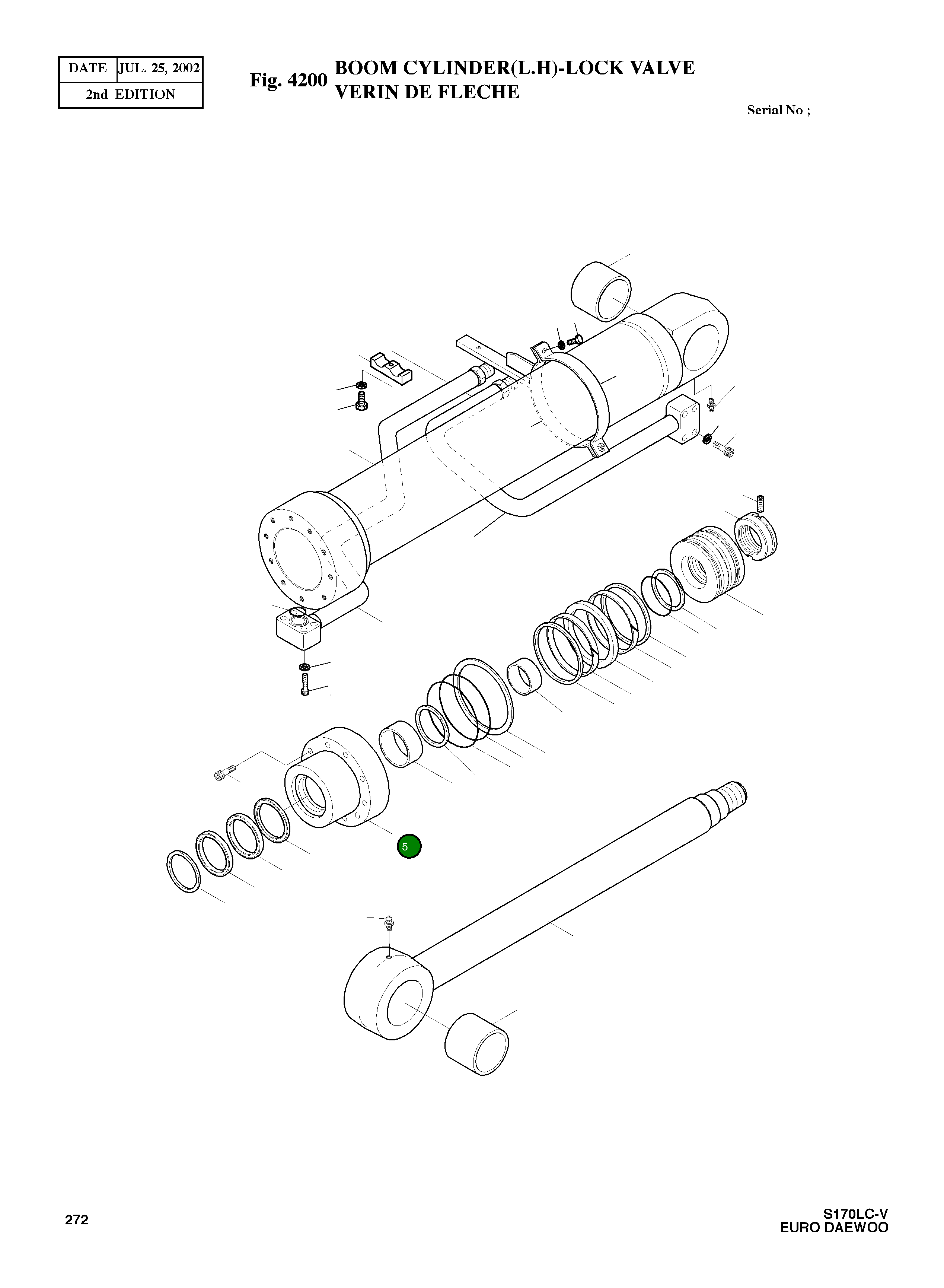 Крышка, ROD 53B672-1 Komatsu