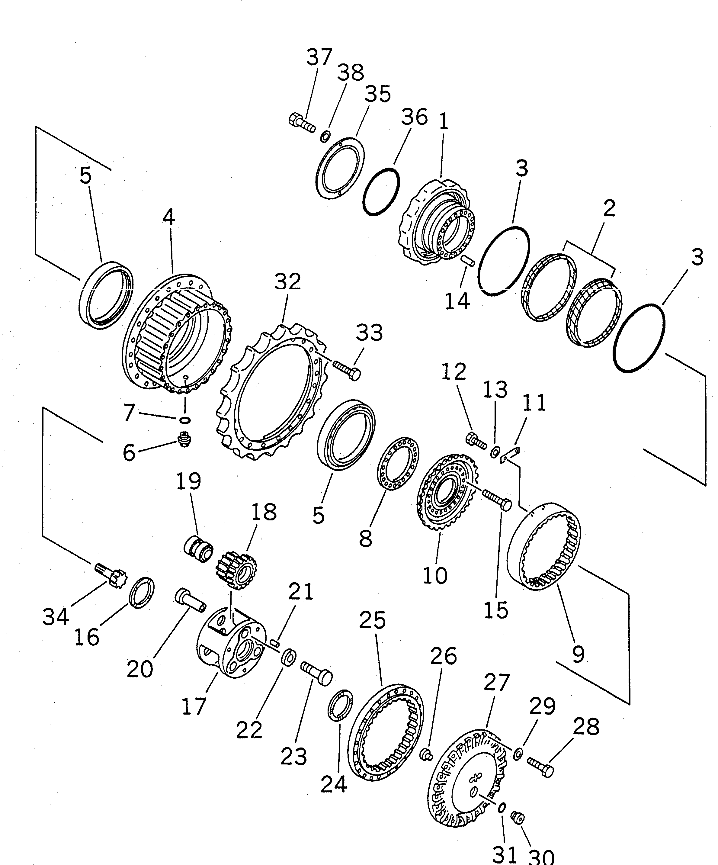 Крышка 21P-98-11930 Komatsu