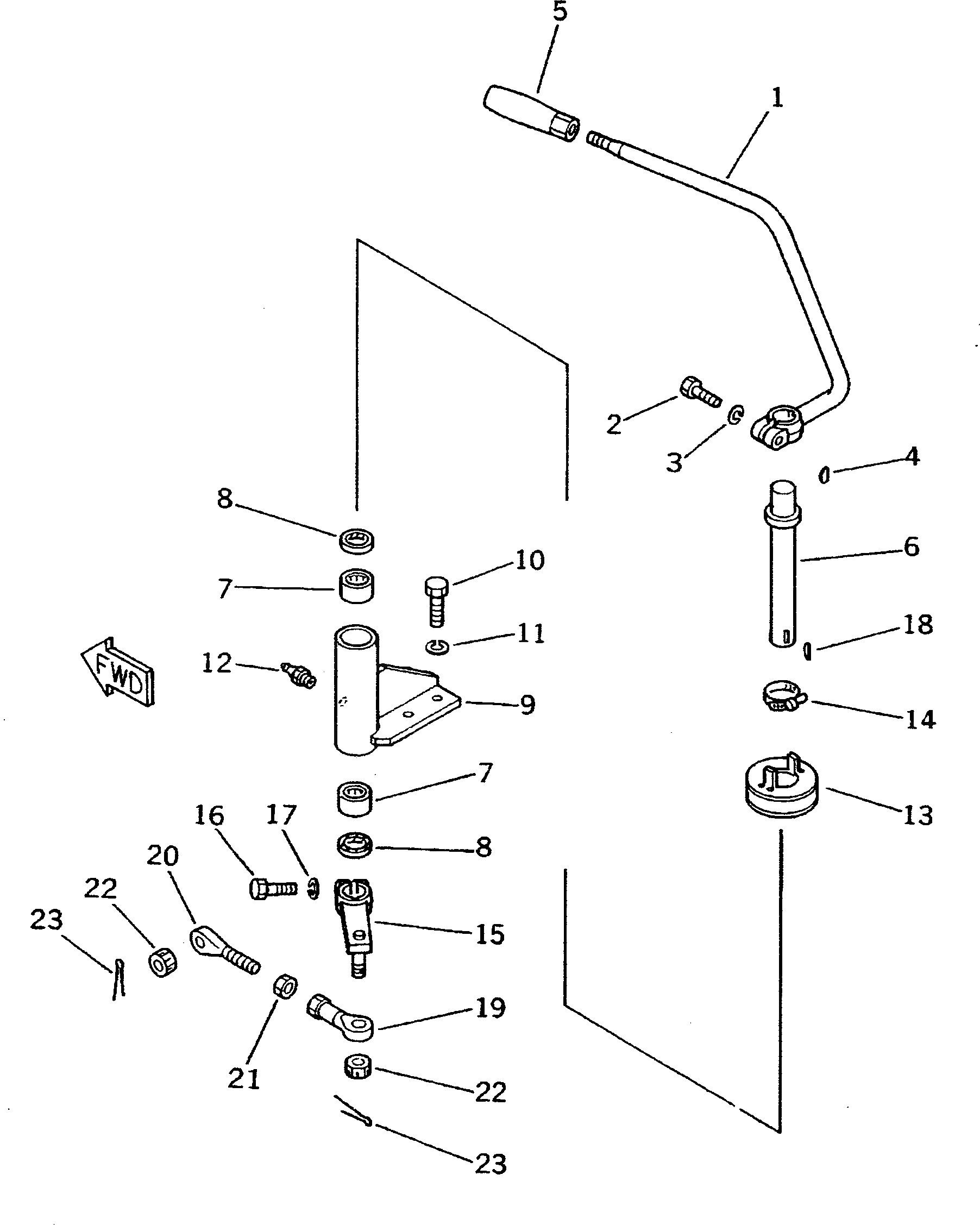 Рычаг 135-78-36111 Komatsu