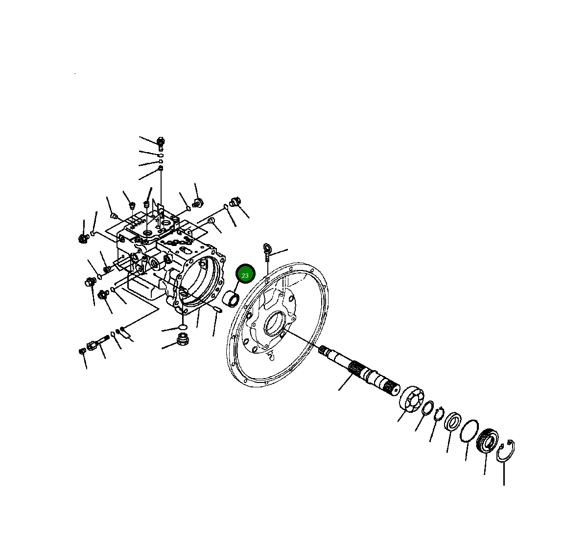 Подшипник 708-1W-22320  Komatsu
