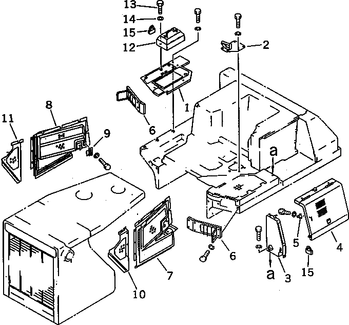 Крышка 154-54-46391 Komatsu