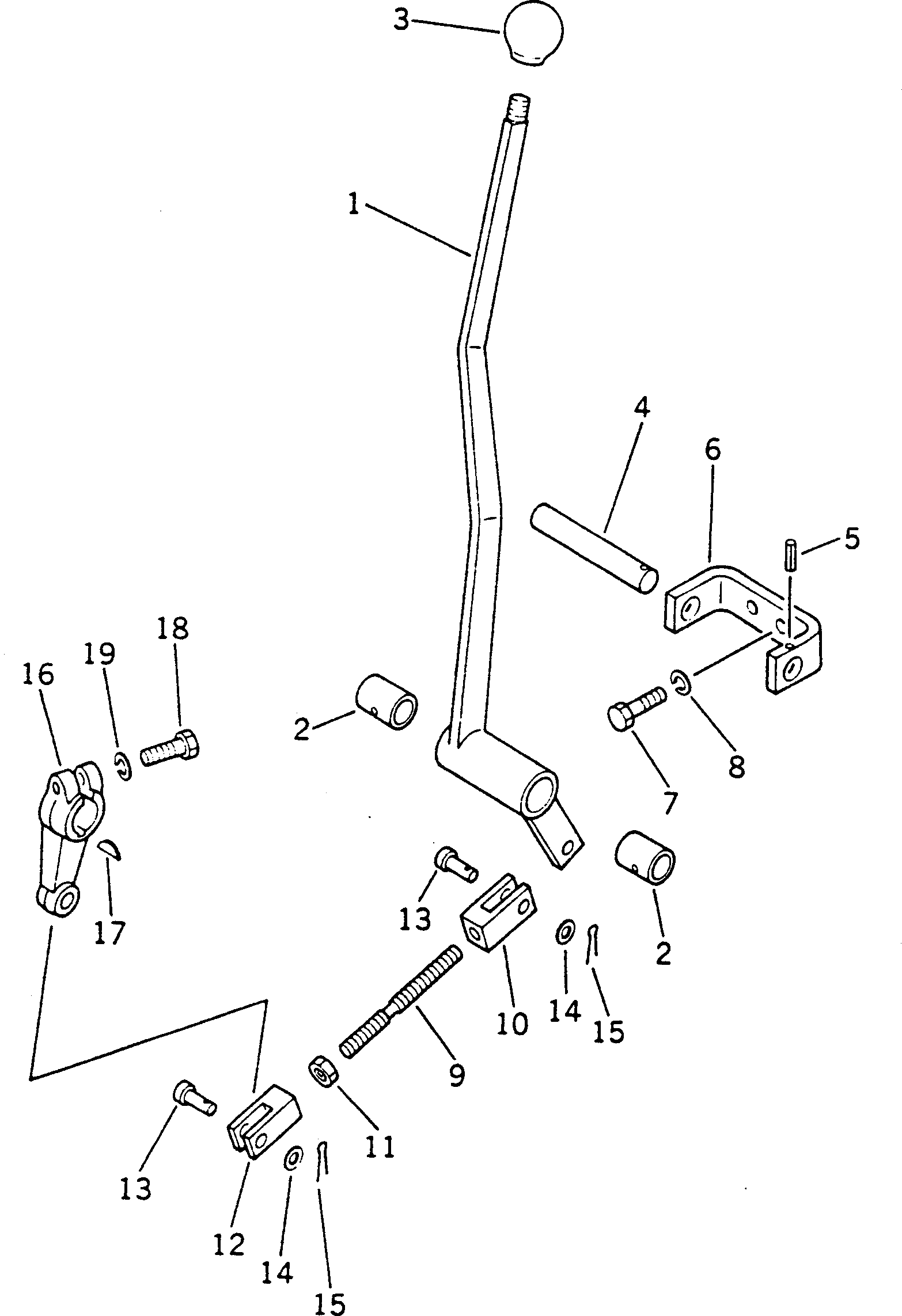 Рычаг 236-43-27311 Komatsu