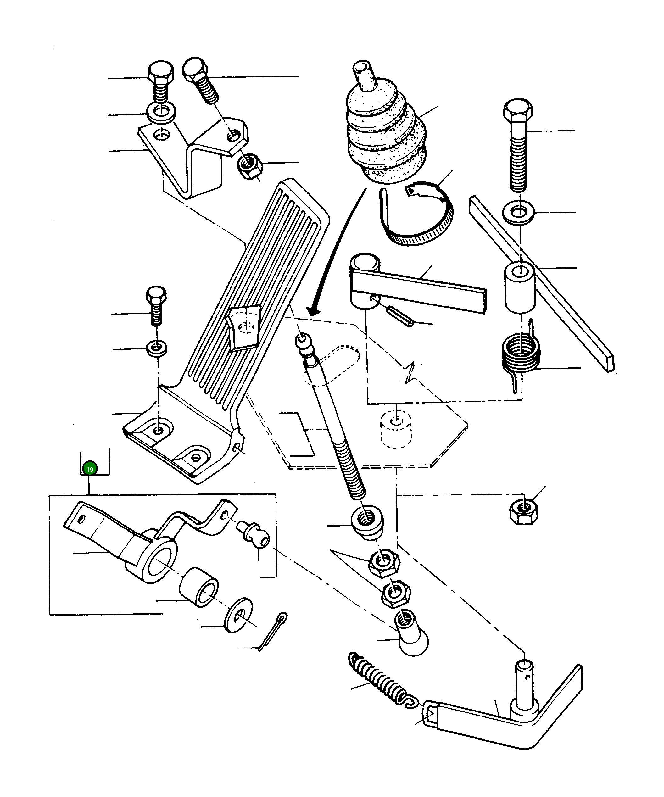 Рычаг 2948948M91 Komatsu