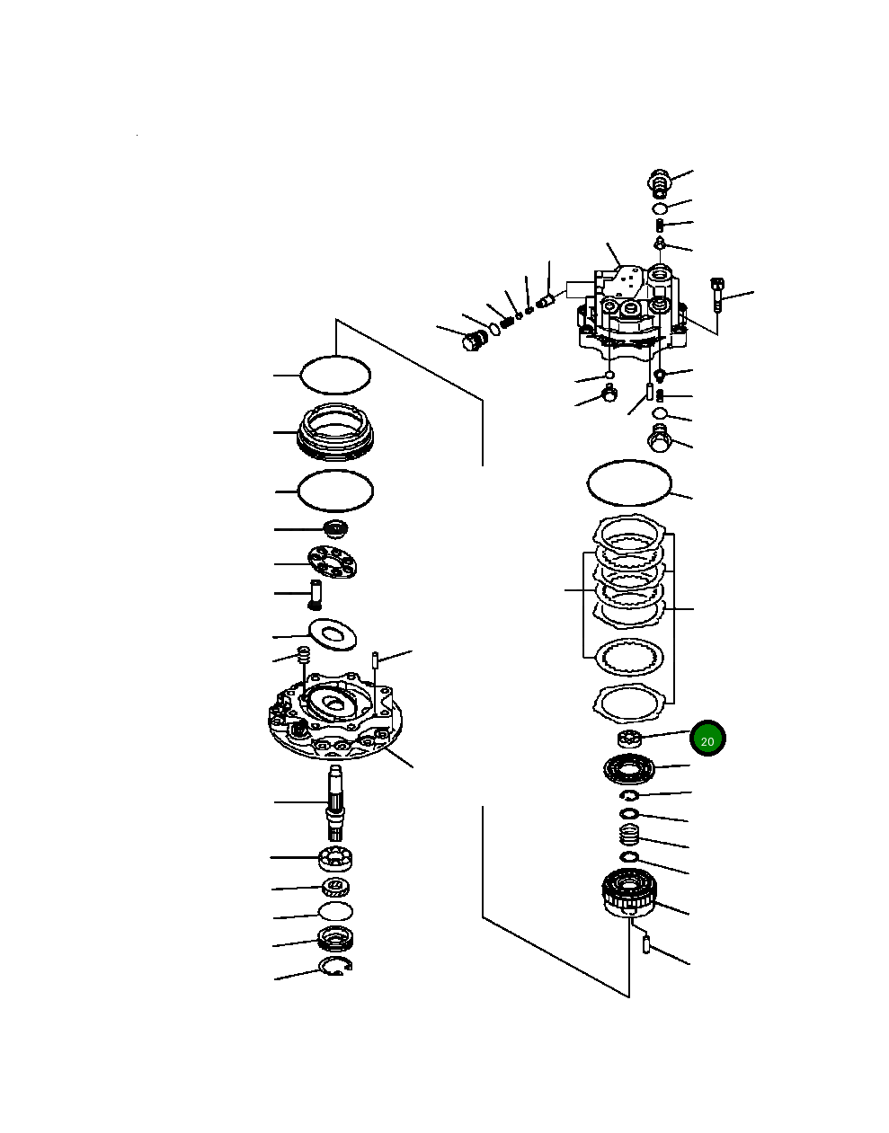 Подшипник 708-7S-22150 Komatsu