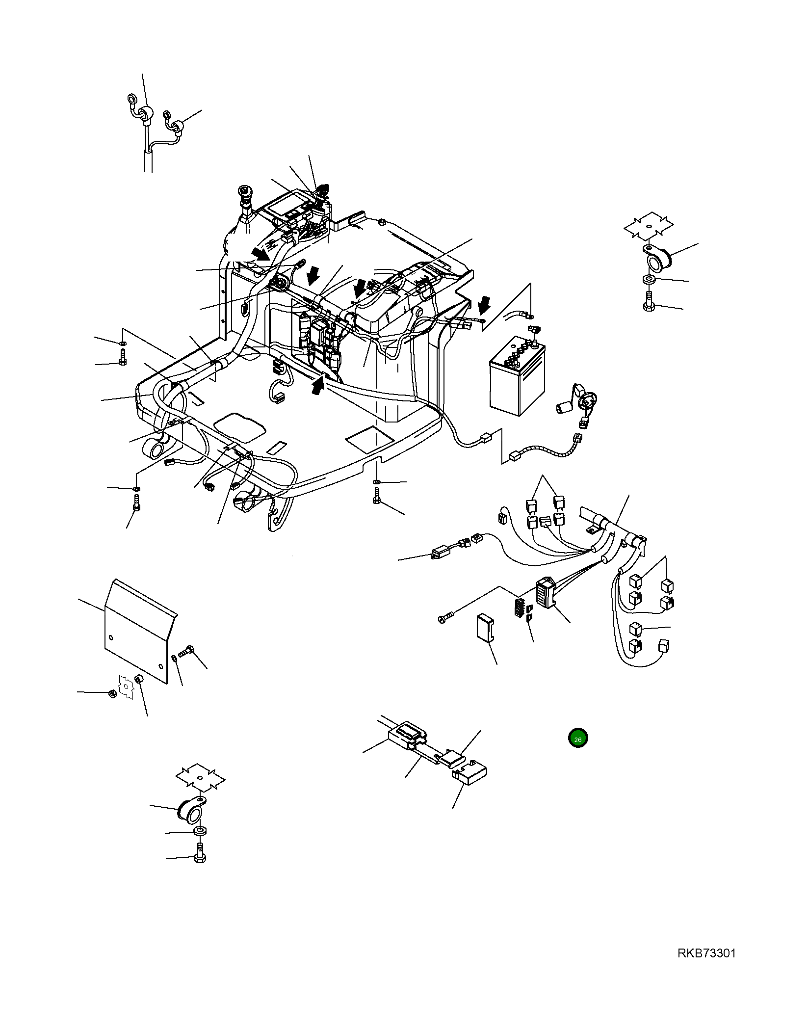 Предохранитель 20A 21D-06-11840 Komatsu