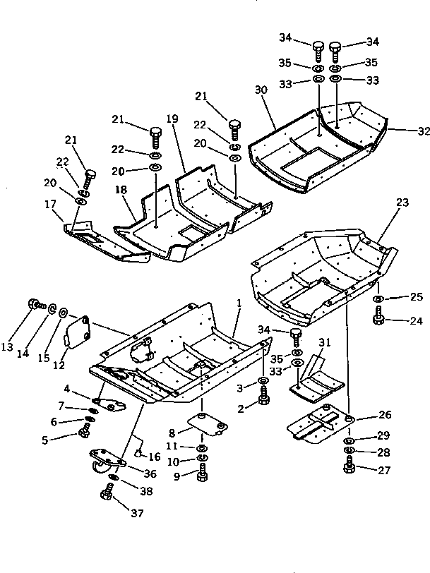 Крышка 144-54-51230 Komatsu