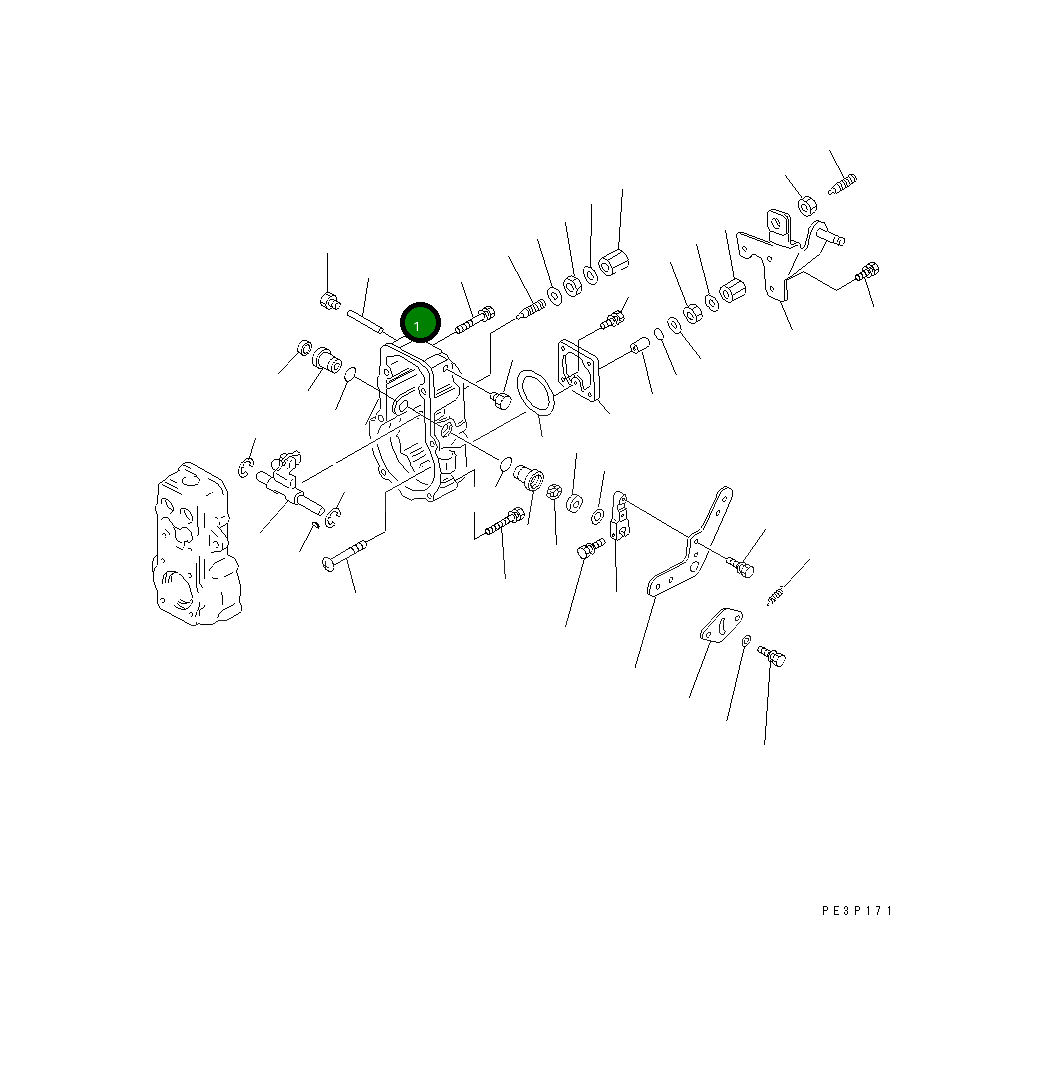 Крышка ND190890-0120  Komatsu