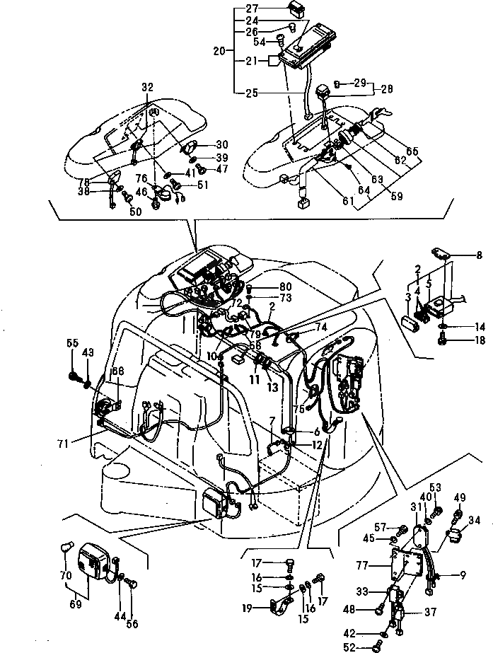 Жгут проводов YM172983-16520 Komatsu