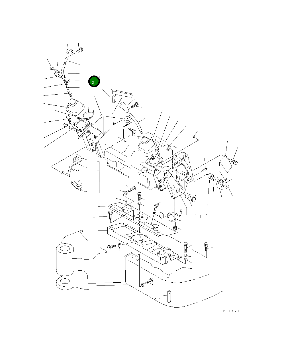 Рычаг YM172164-45010 Komatsu