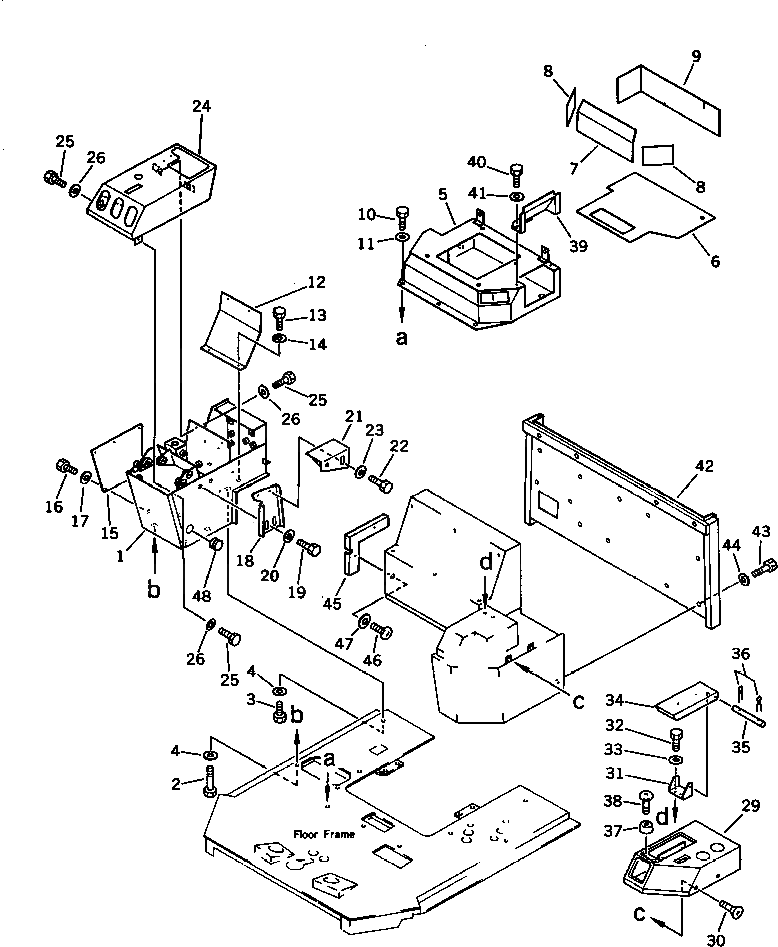 Крышка 421-54-12173  Komatsu