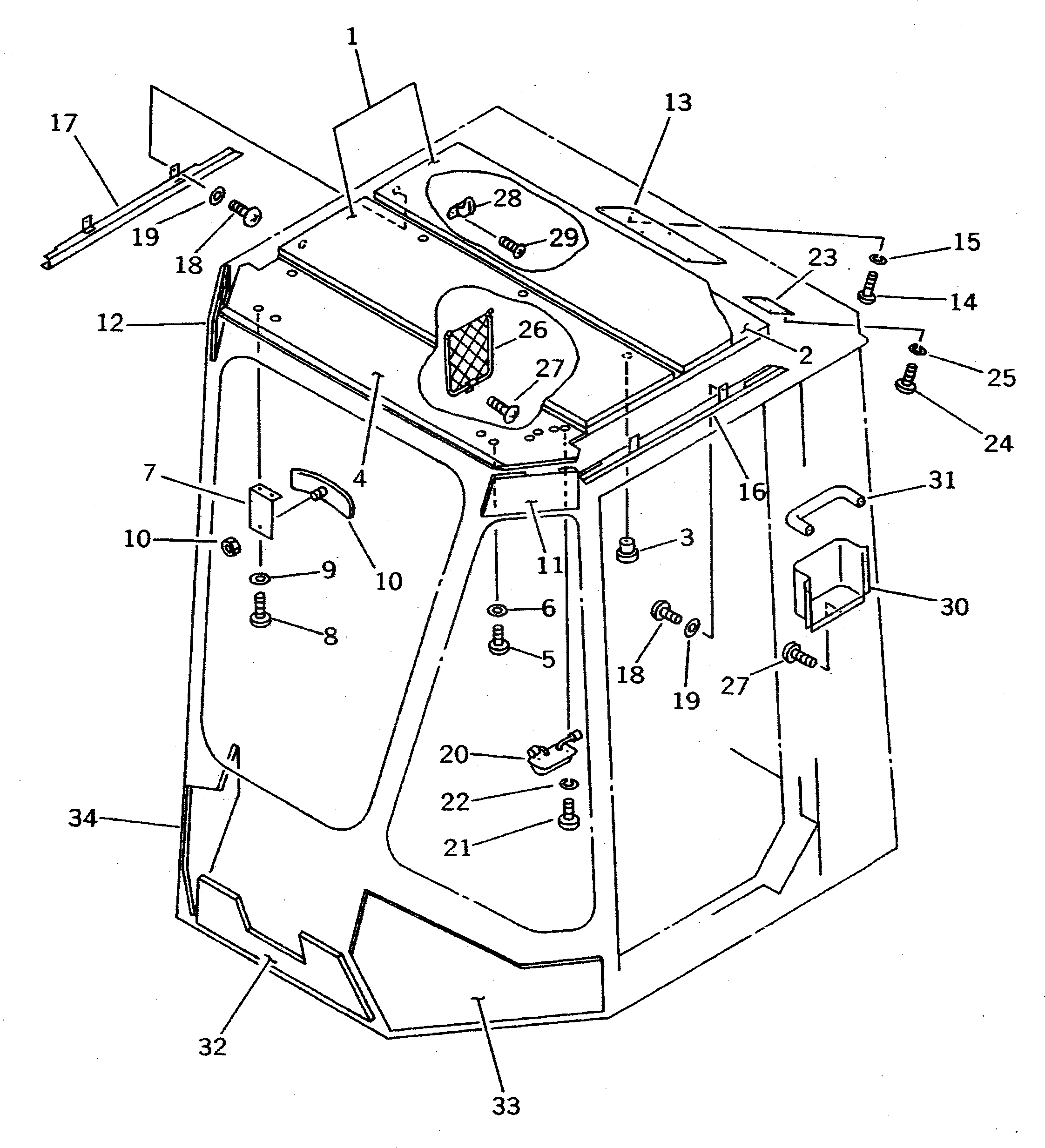 Крышка 421-925-1250  Komatsu