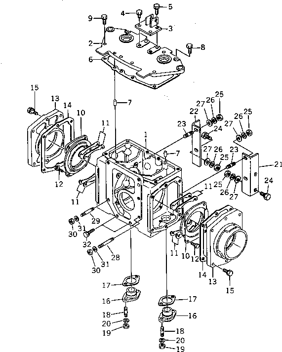 Крышка YM172738-27201 Komatsu