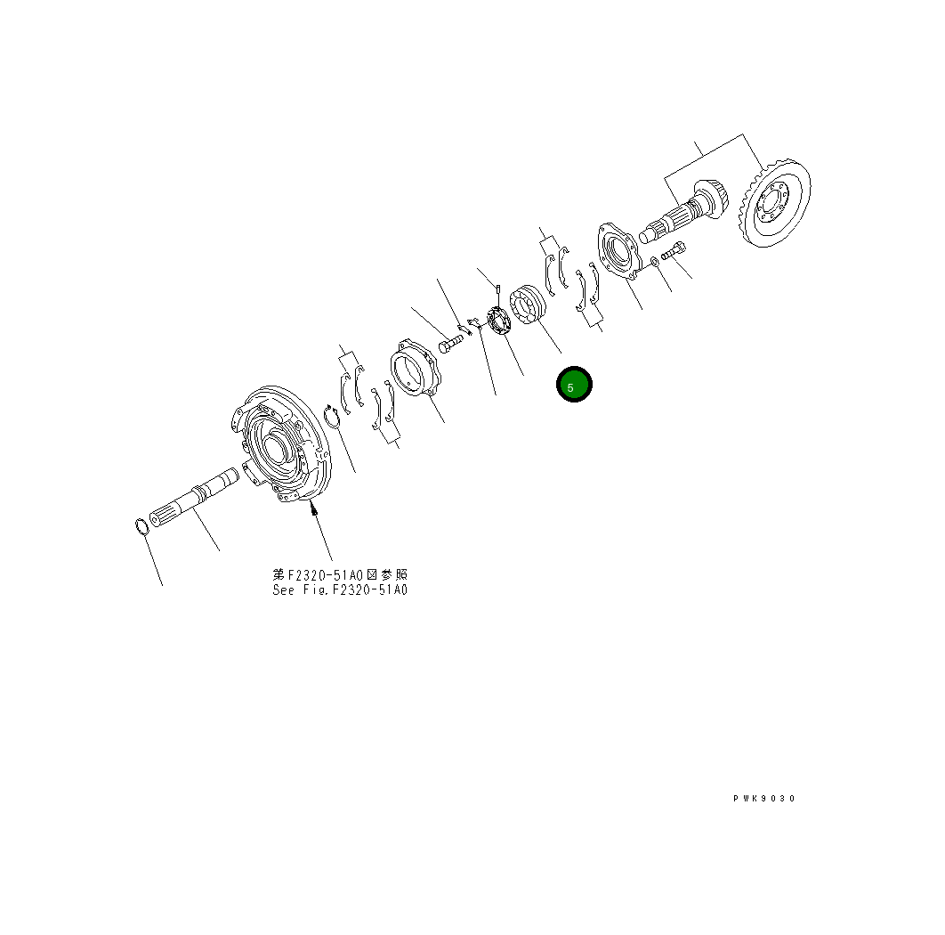 Подшипник 134-15-62810 Komatsu
