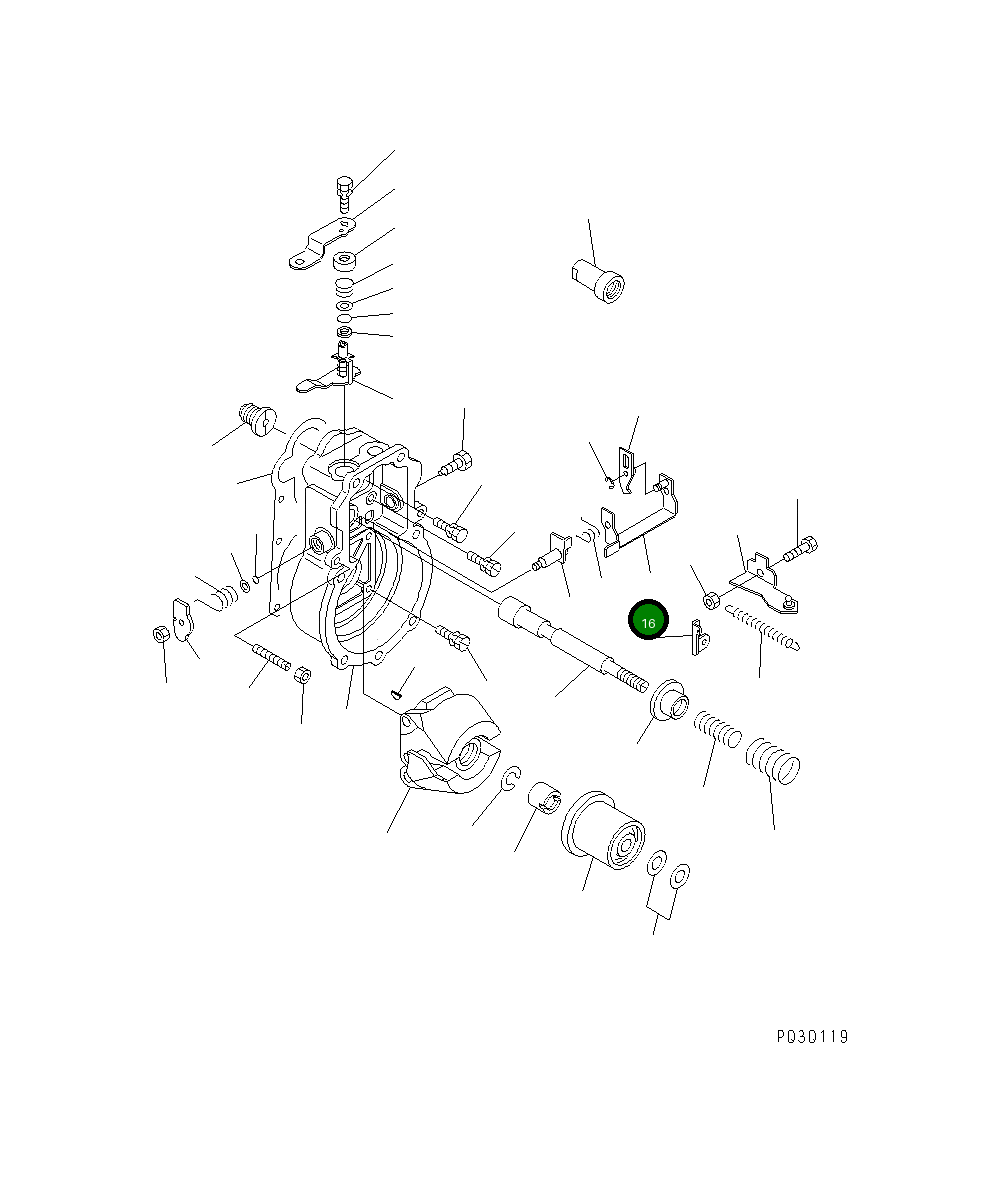 Рычаг DK159202-3320 Komatsu