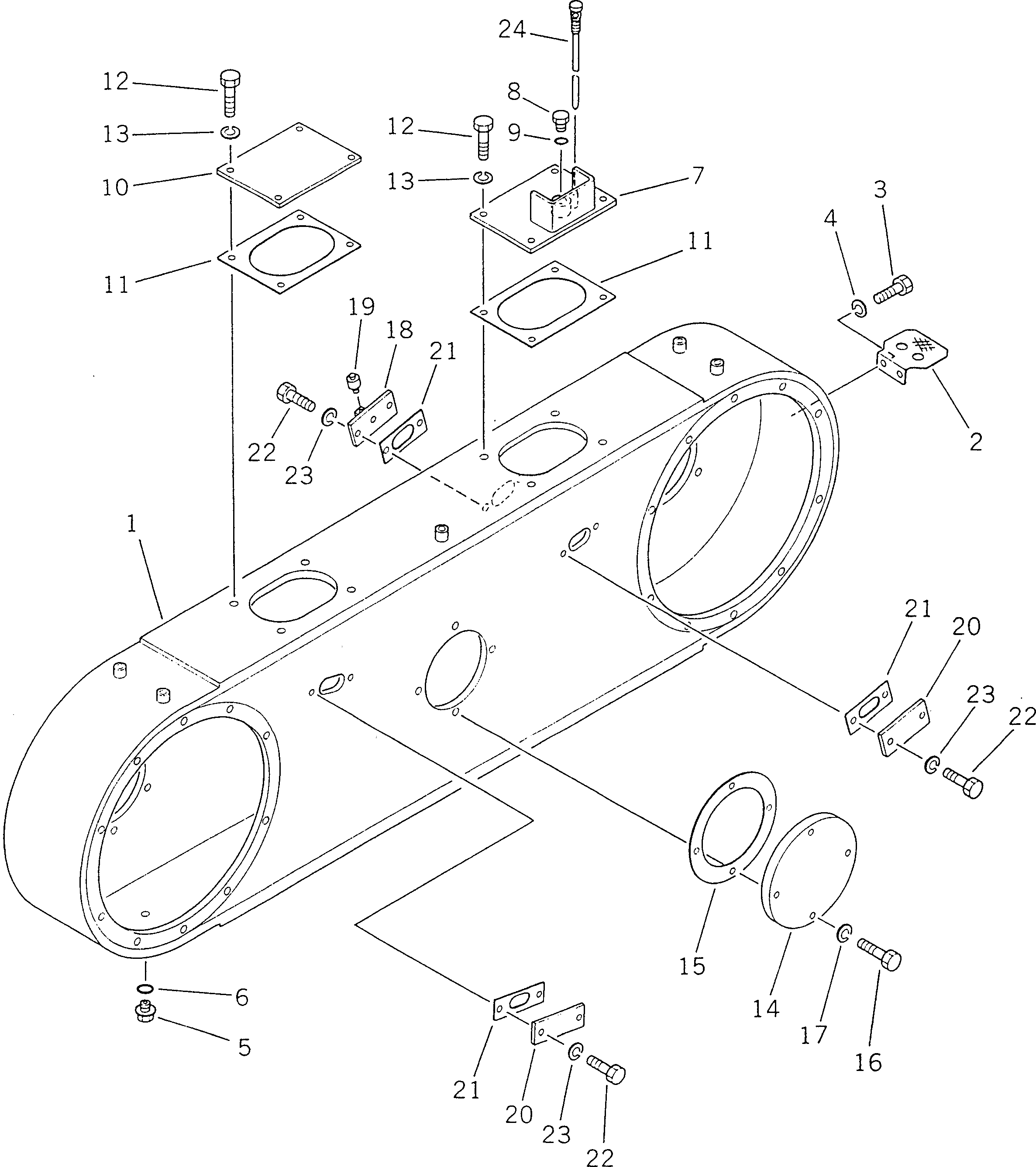 Крышка 238-23-16760 Komatsu