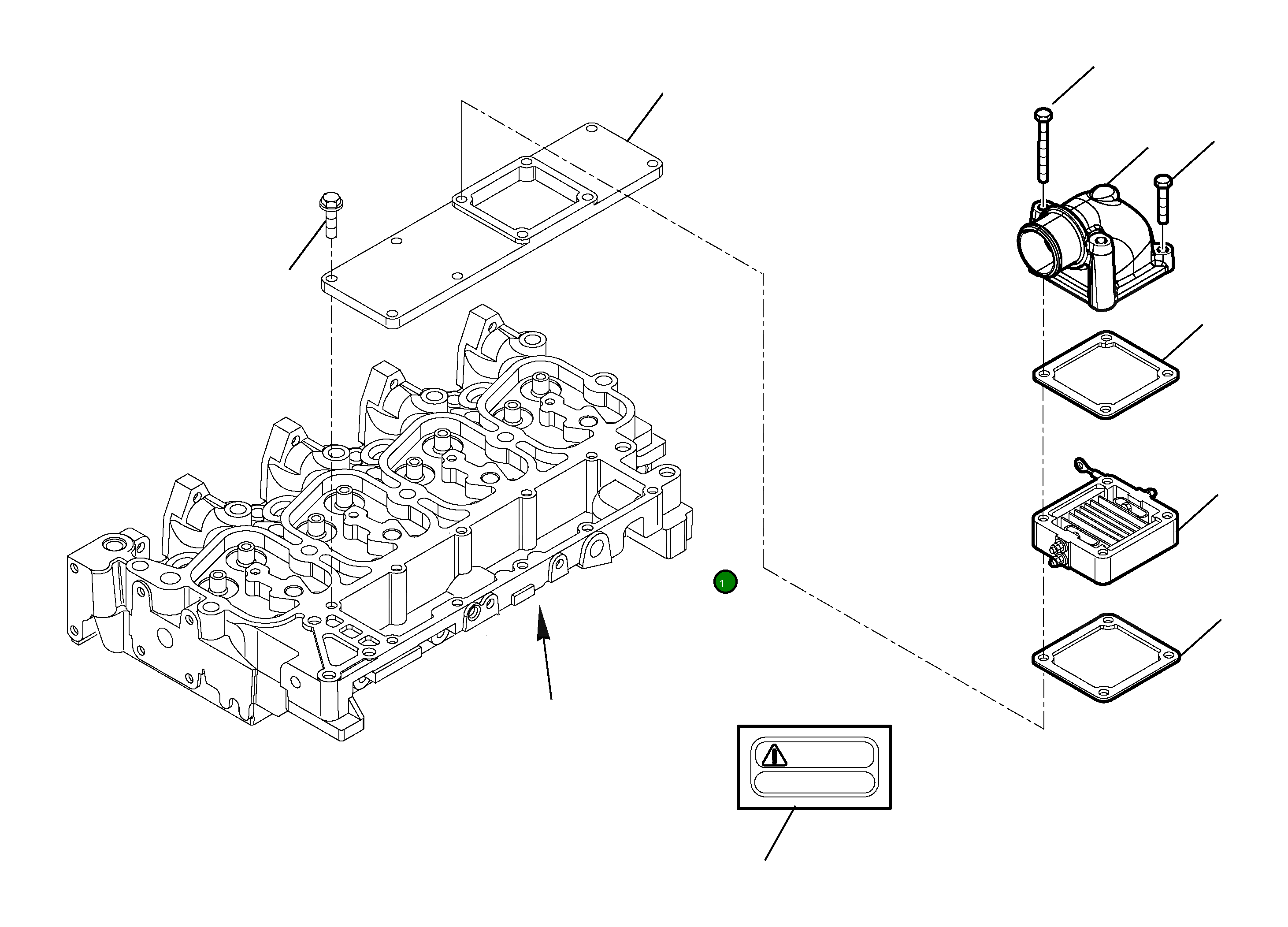 Крышка EA504064865 Komatsu