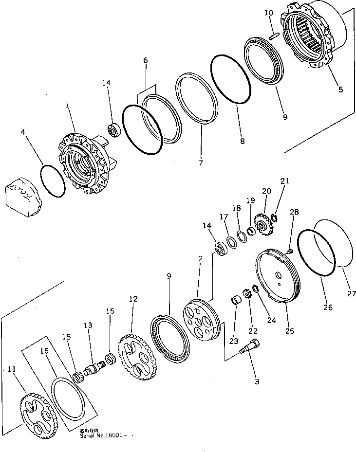 Подшипник TZ300A1022-00 Komatsu