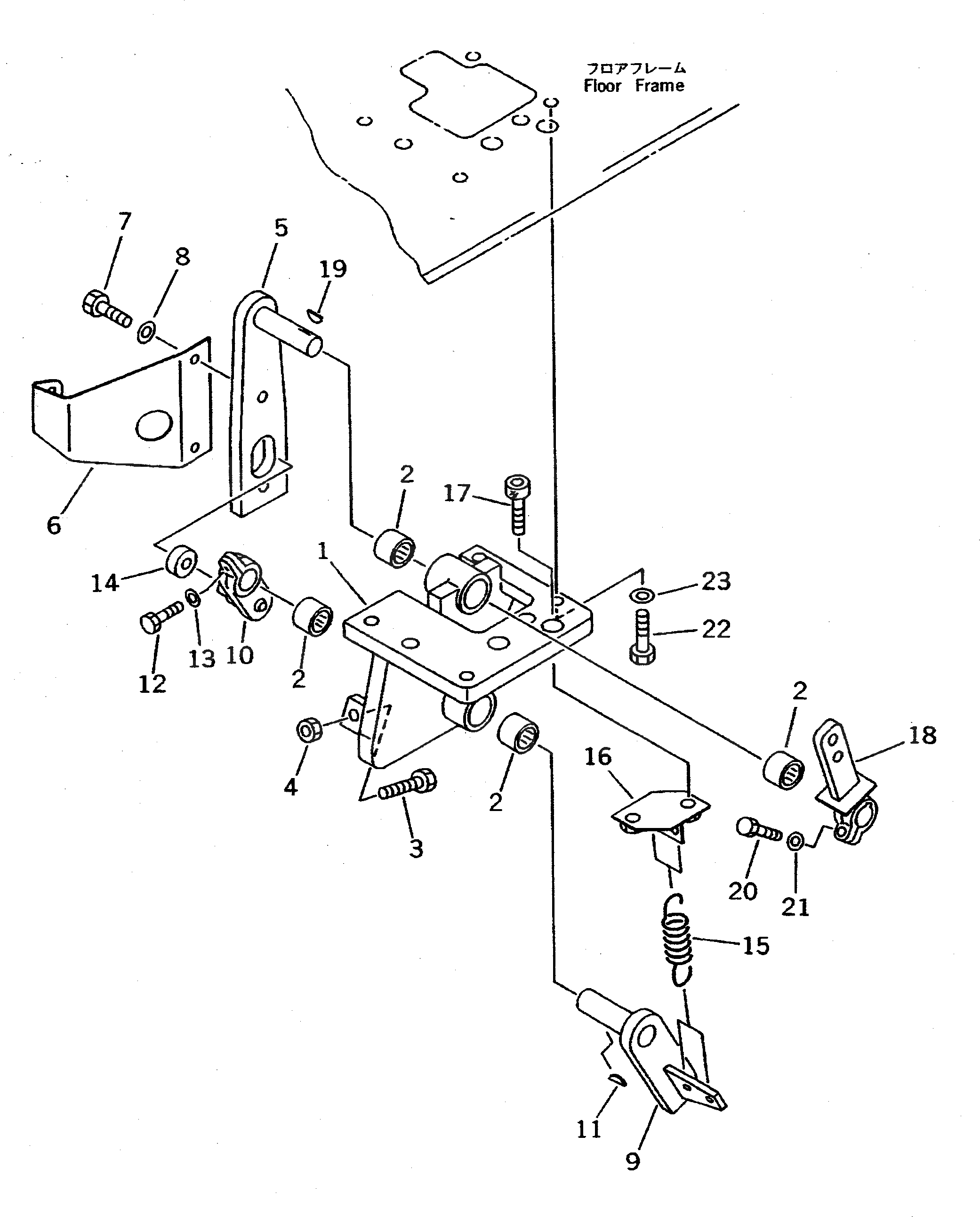 Рычаг 209-43-61570 Komatsu