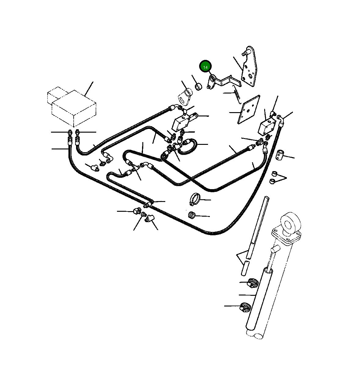 Рычаг 710 567 C1 Komatsu
