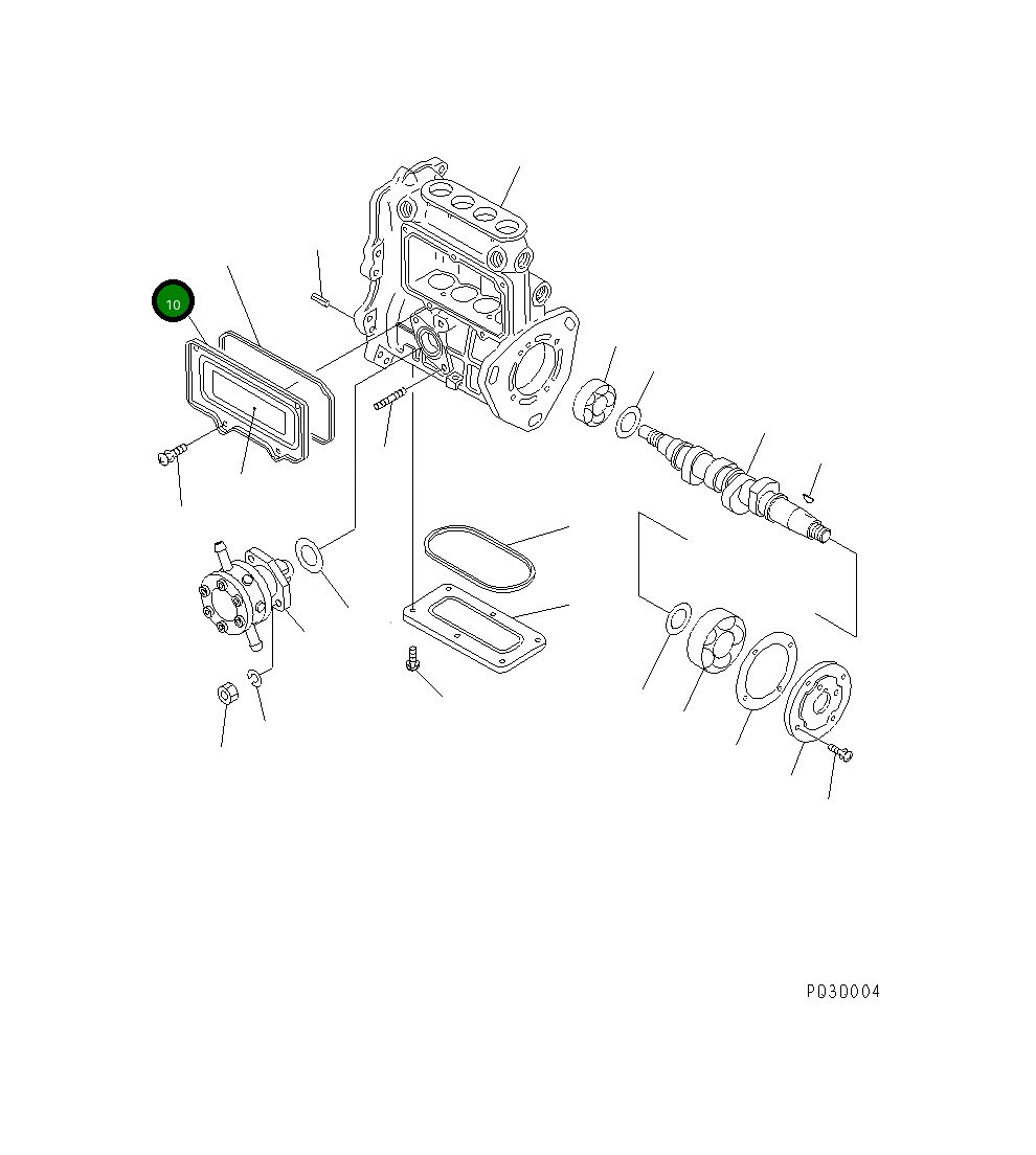 Крышка YM129555-51750 Komatsu