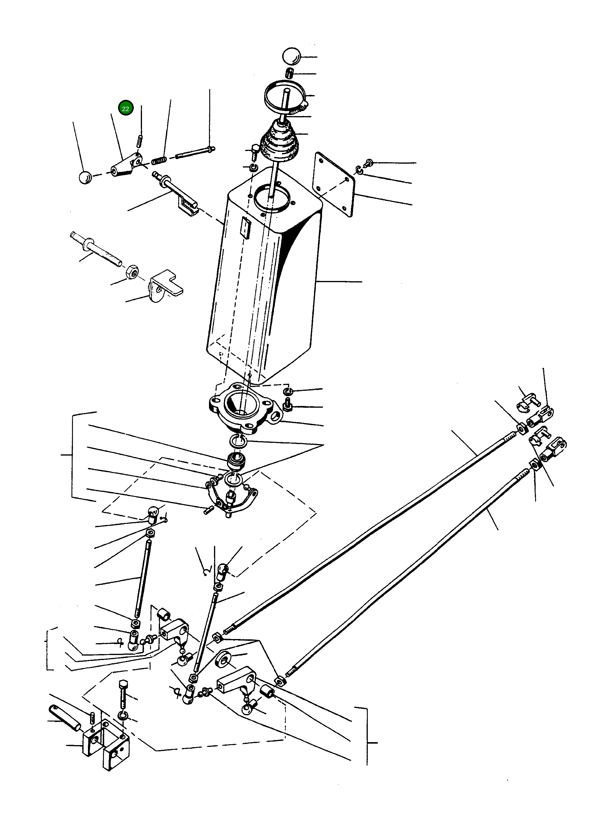 Рычаг 2950819M1 Komatsu