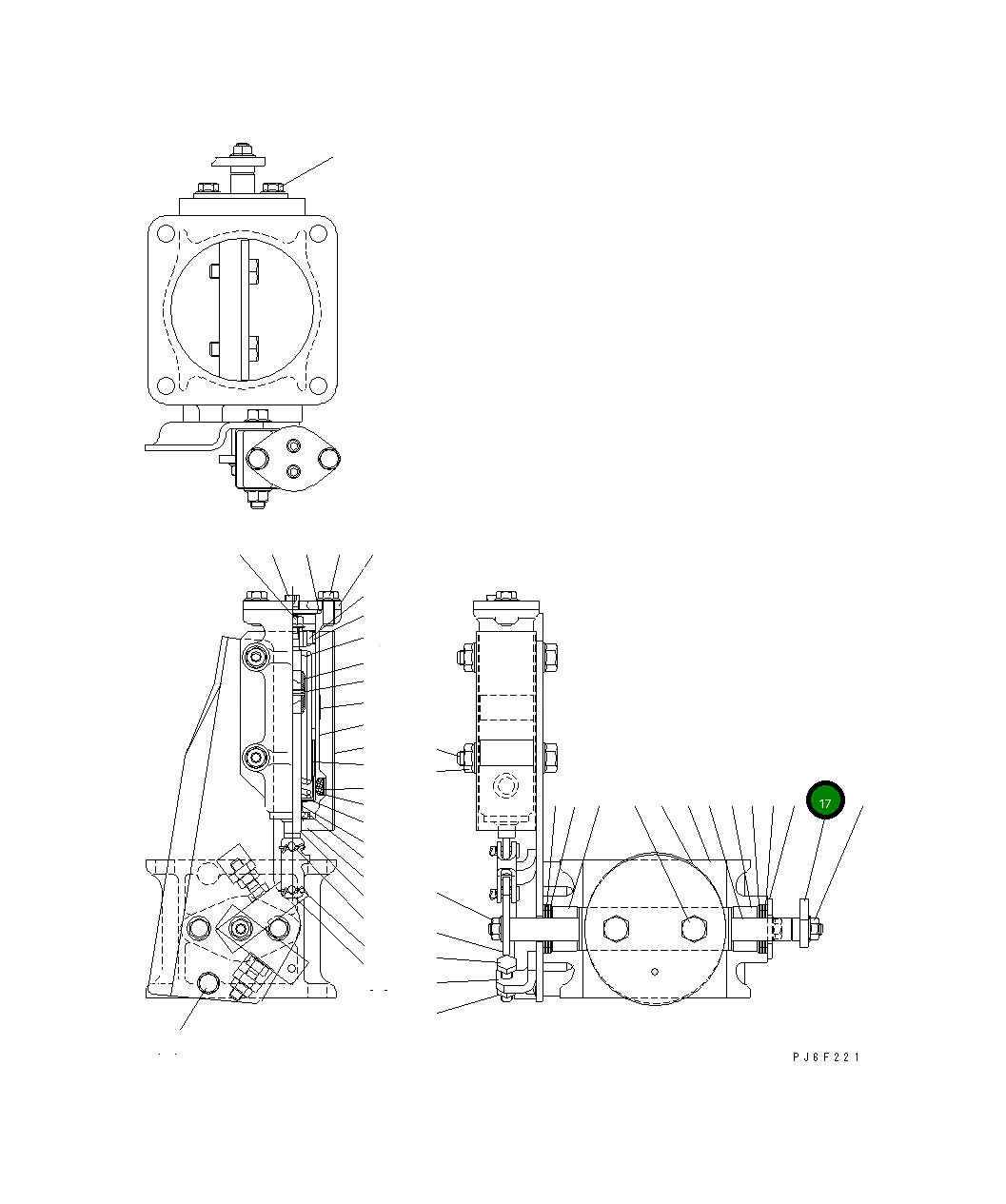 Рычаг MY281-23007 Komatsu