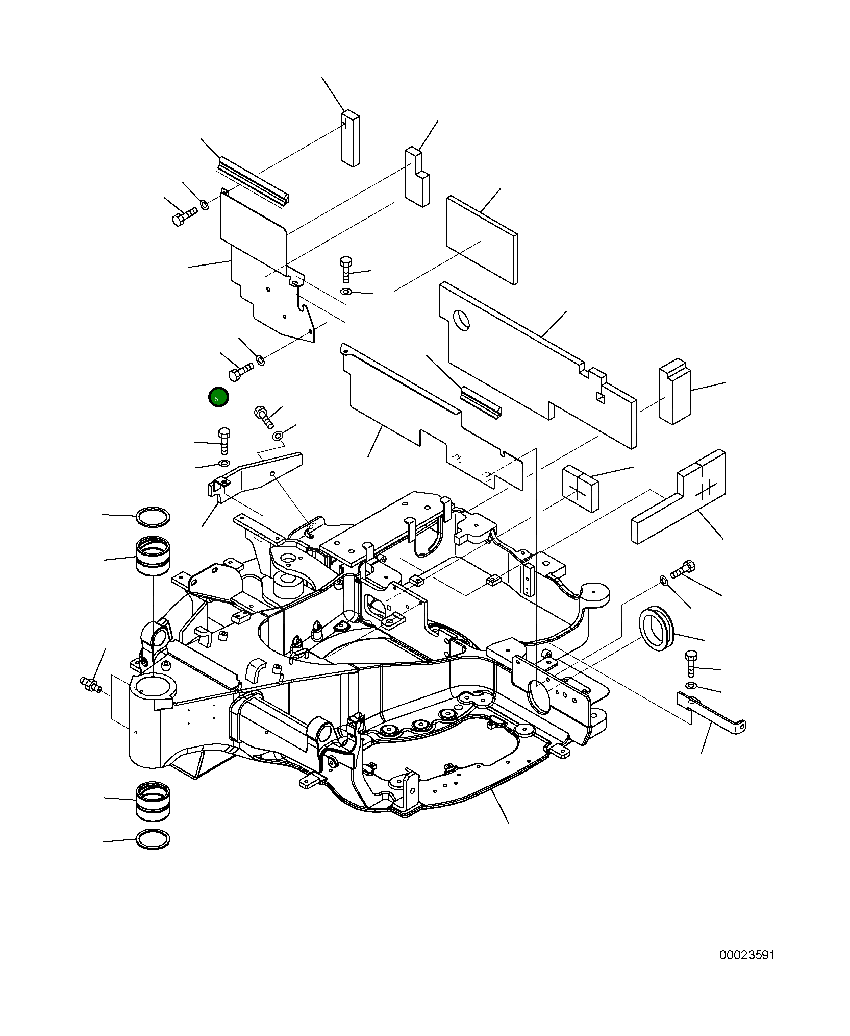 Крышка 22K-46-R1131  Komatsu