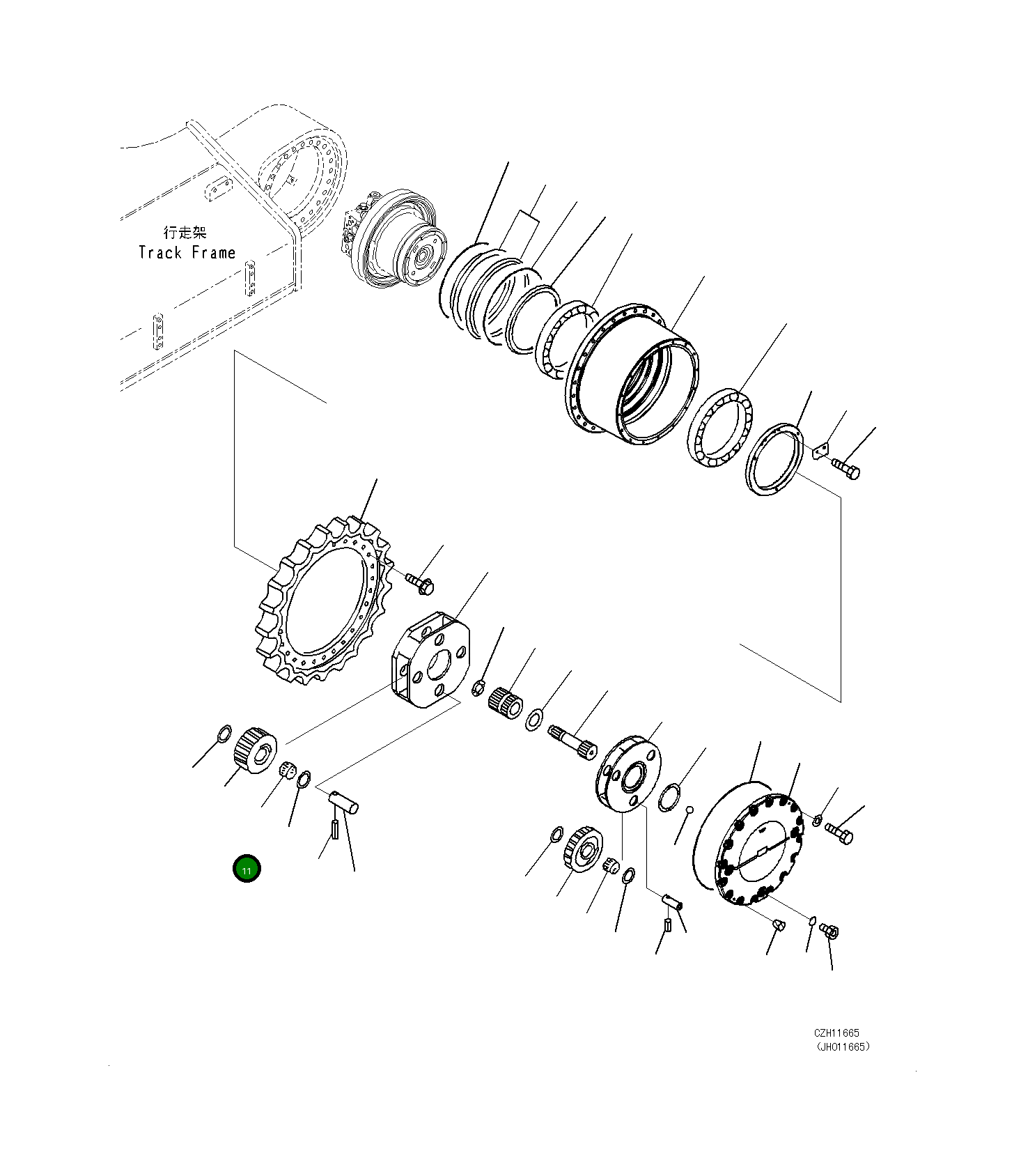 Подшипник 208-27-71230 Komatsu