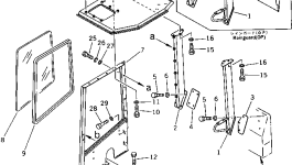 Защитный кожух 20U-54-12161 Komatsu