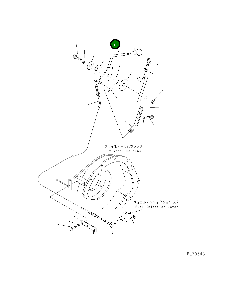 Рычаг 2691-2-58200 Komatsu