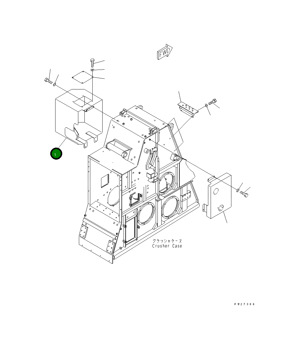 Крышка 8255-54-1513  Komatsu