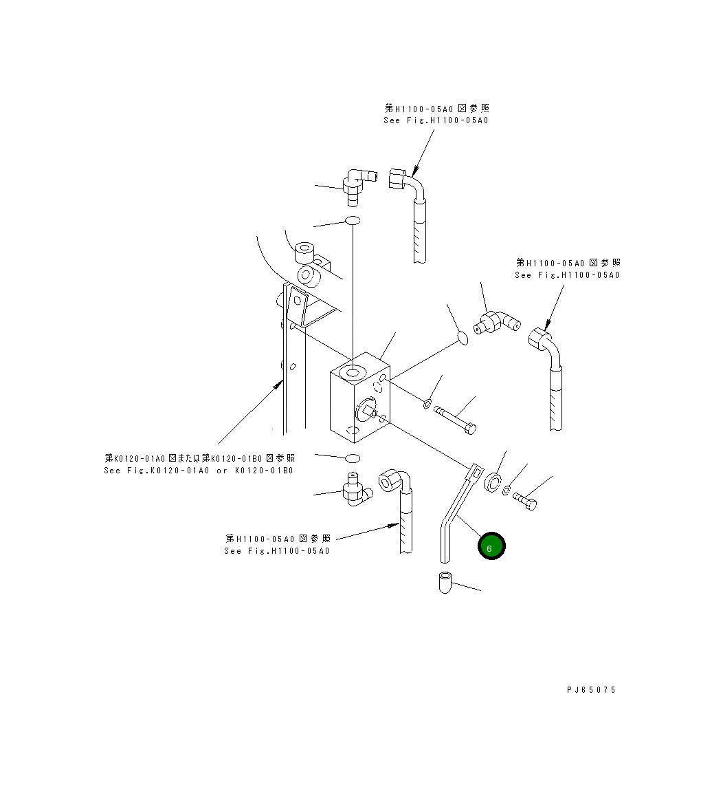 Рычаг 22J-62-16860 Komatsu