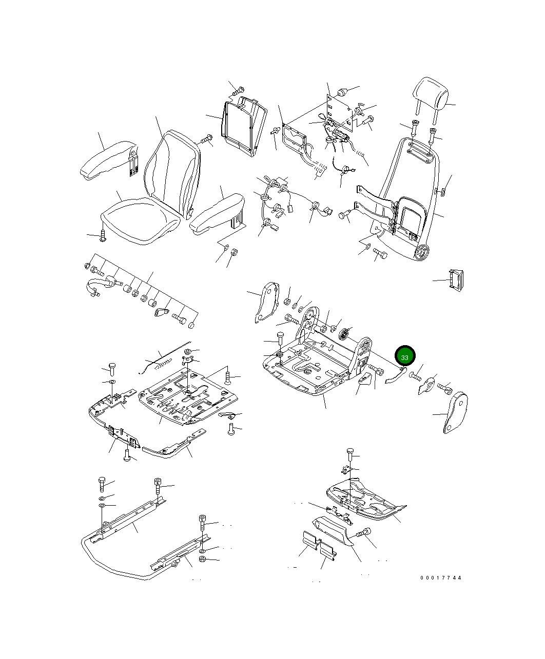 Рычаг 20K-57-31740  Komatsu