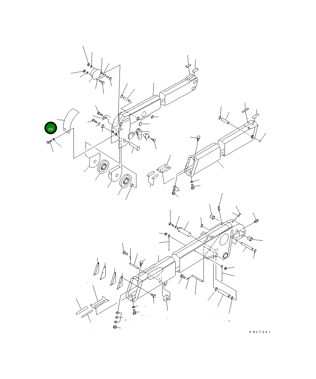 Крышка UN08BB21060 Komatsu