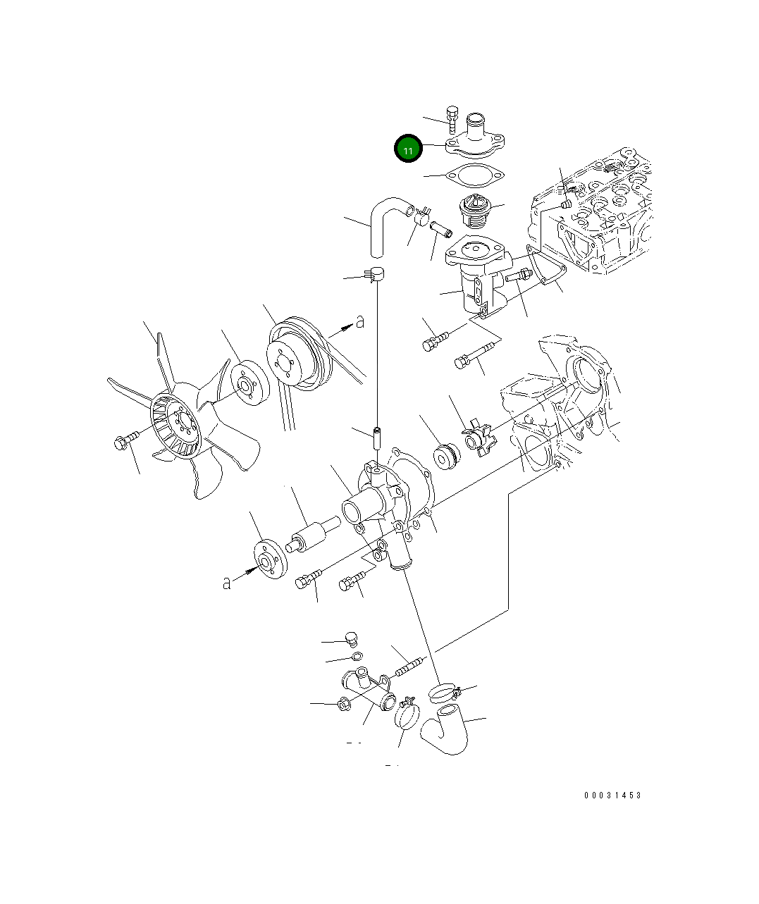Крышка KT1E051-7326-0 Komatsu