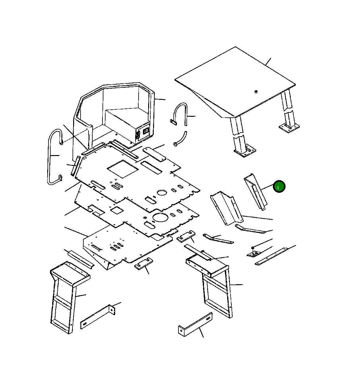 Крышка, LH 1244 823 H1 Komatsu
