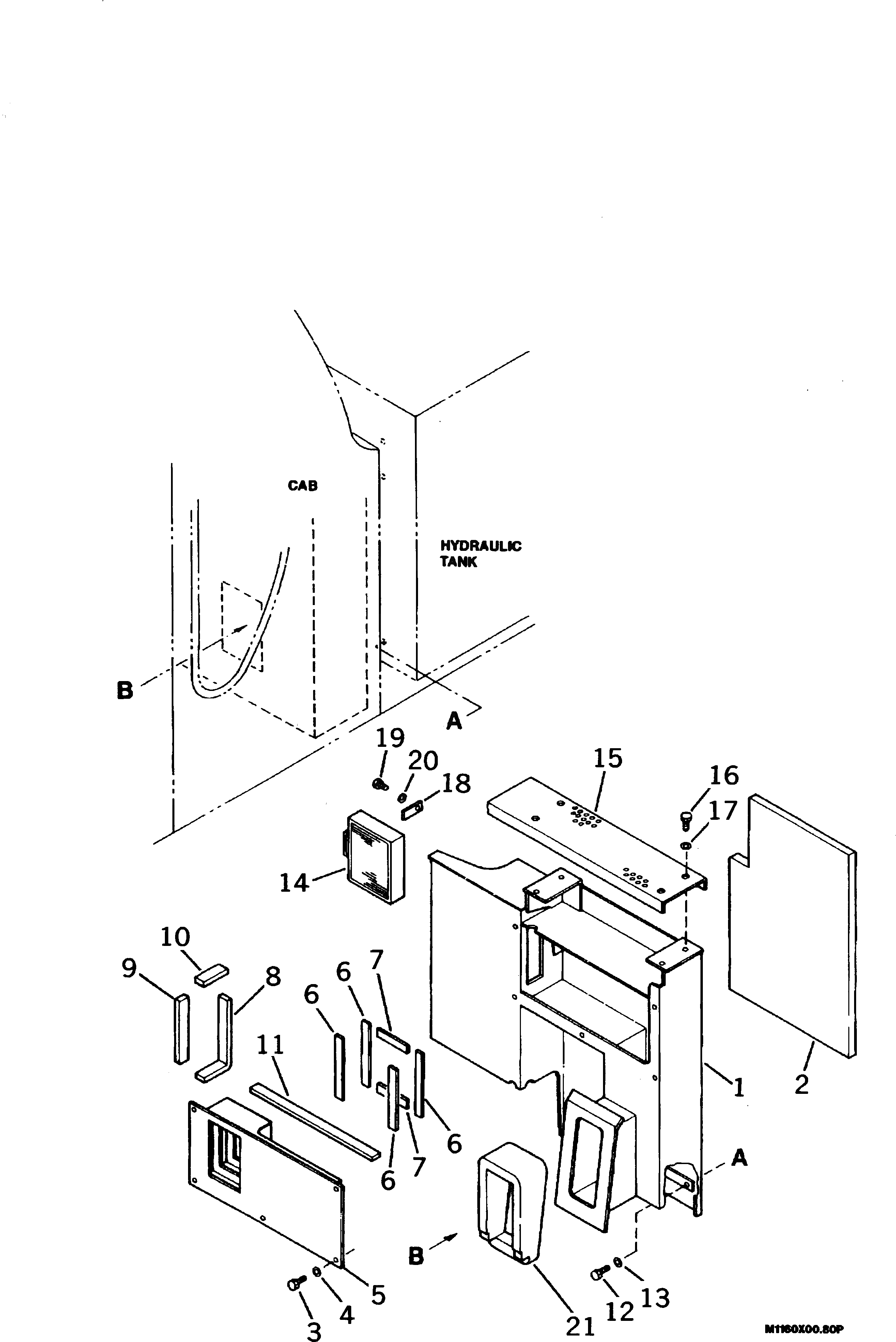 Крышка 207-54-68290 Komatsu