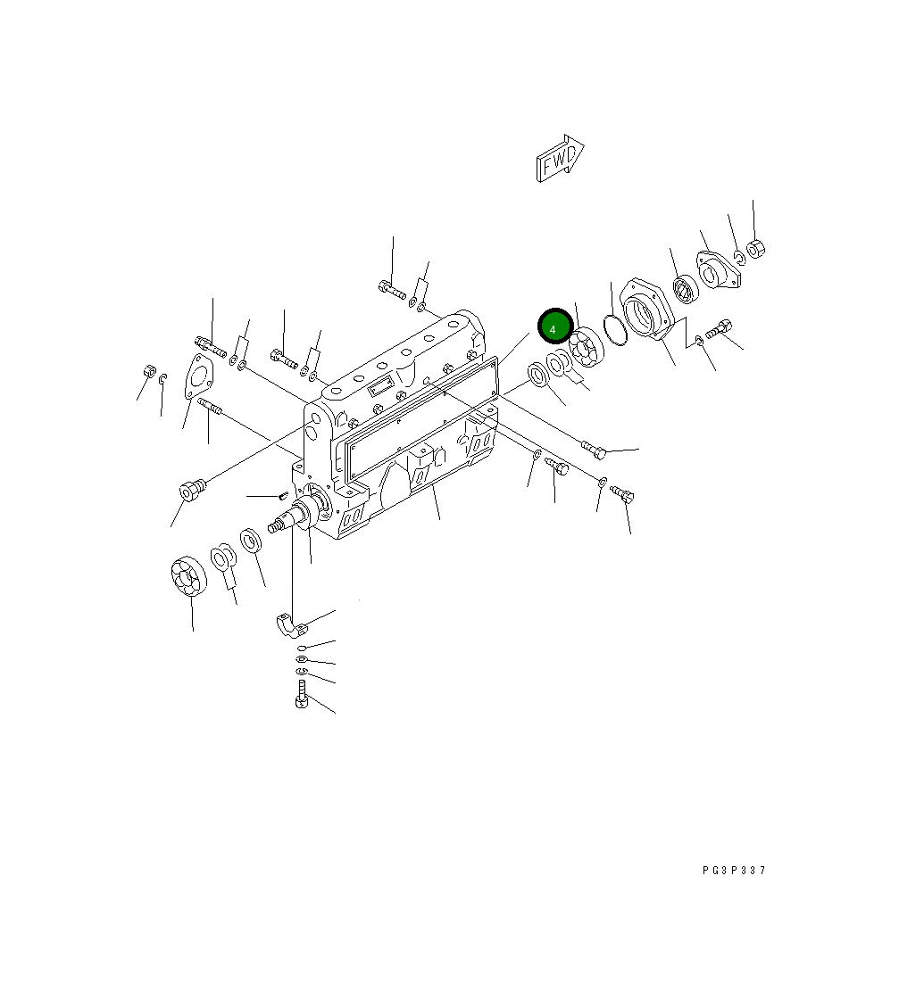 Крышка DK133010-7020 Komatsu