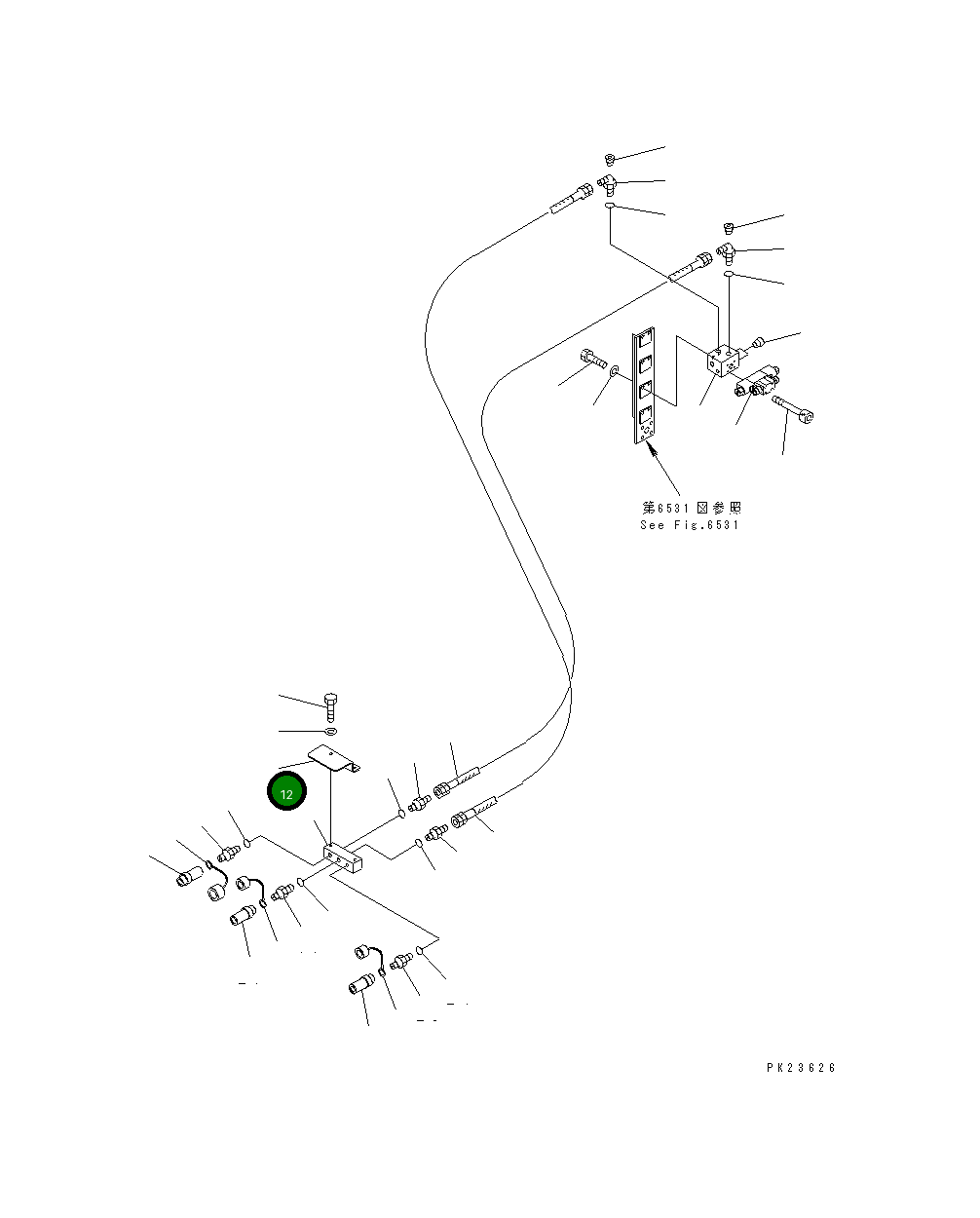 Крышка 8233-62-1280  Komatsu