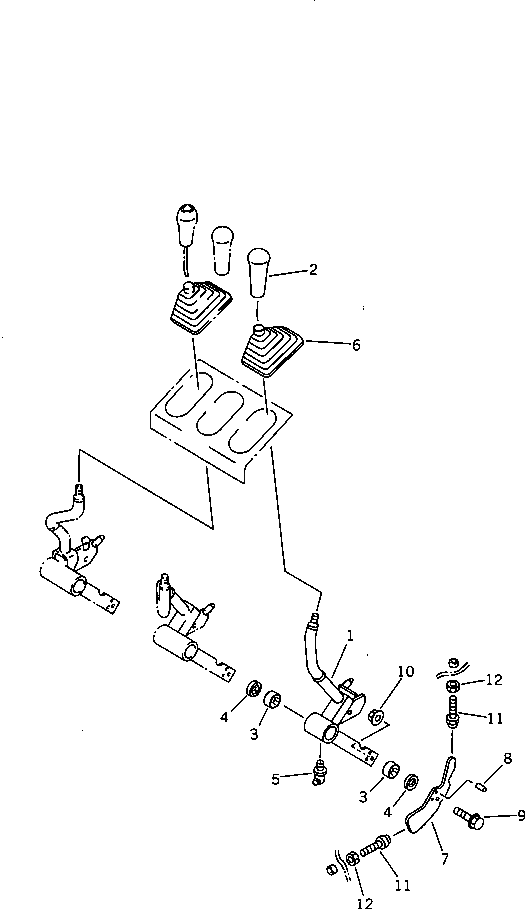 Рычаг 423-V89-1250 Komatsu